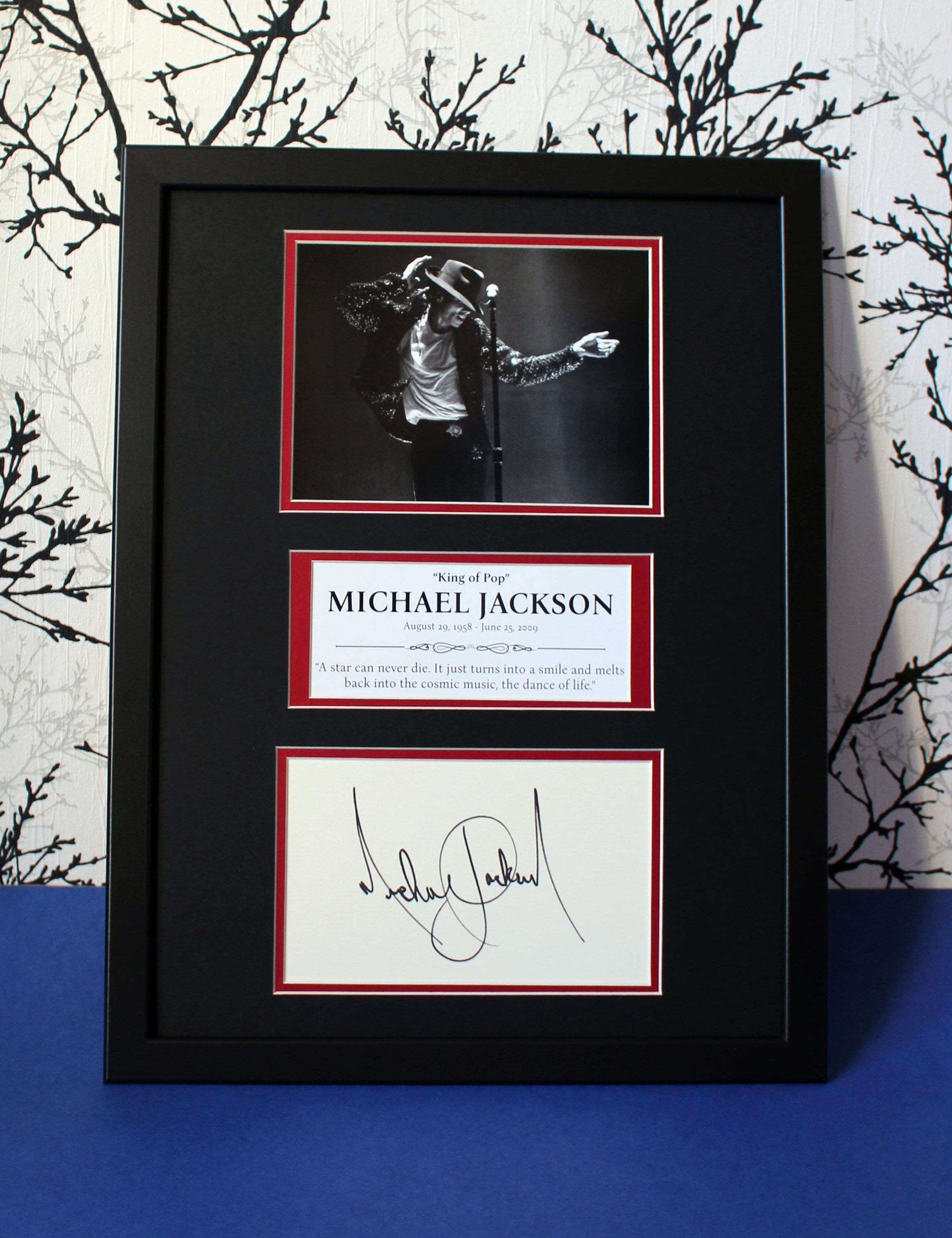 Michael Jackson Autograph Art: Limited Edition [1 of 100] Collage