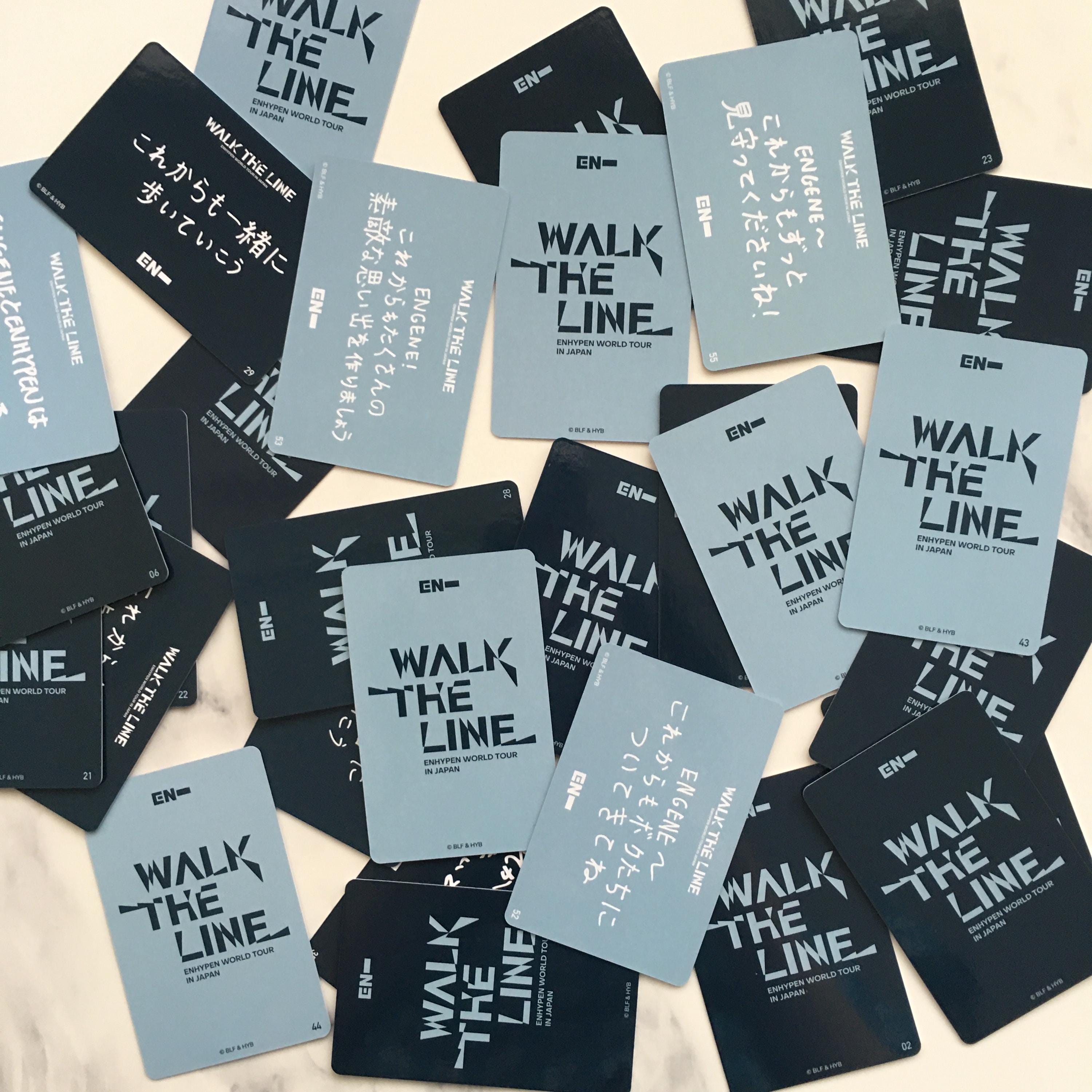 OFFICIAL ENHYPEN Walk the Line World Tour in Japan Trading Cards