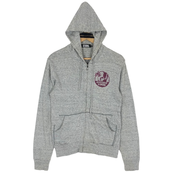 Vintage Hysteric Glamour Full Zip Hoodie: Big Logo Streetwear