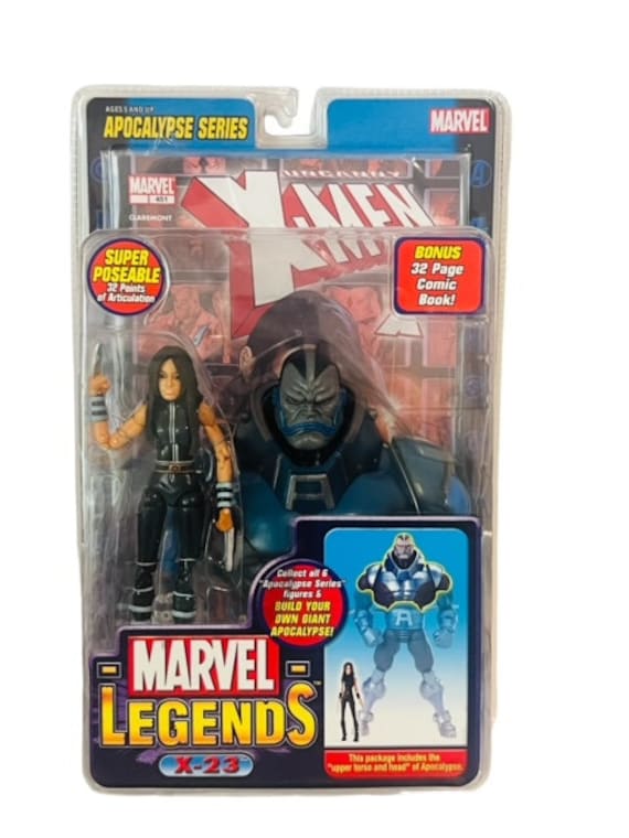 X-23 Marvel Legends 2004 Action Figure Toybiz MOC Apocalypse Head