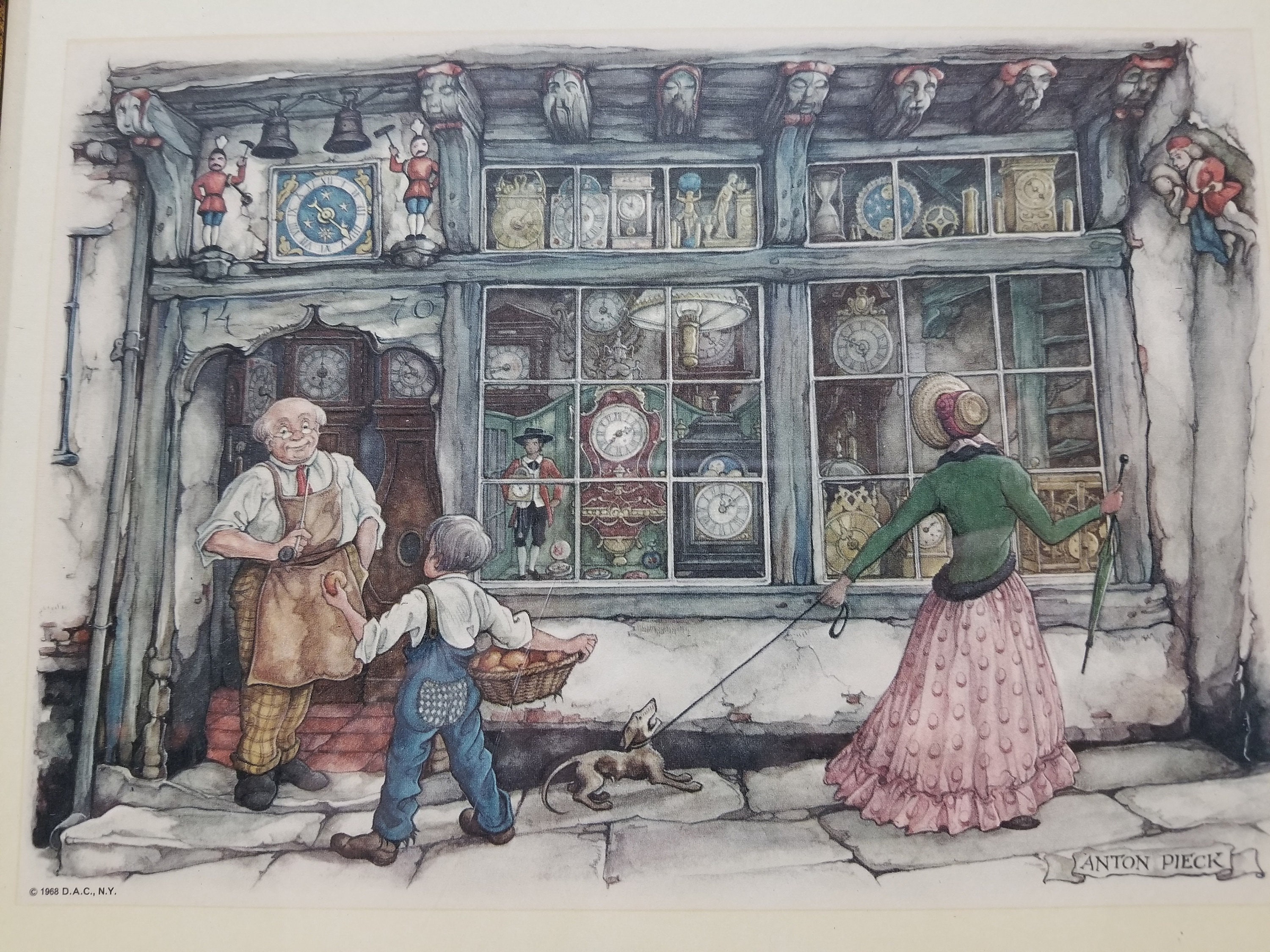 Vintage Anton Pieck Illustration - Framed - Etsy