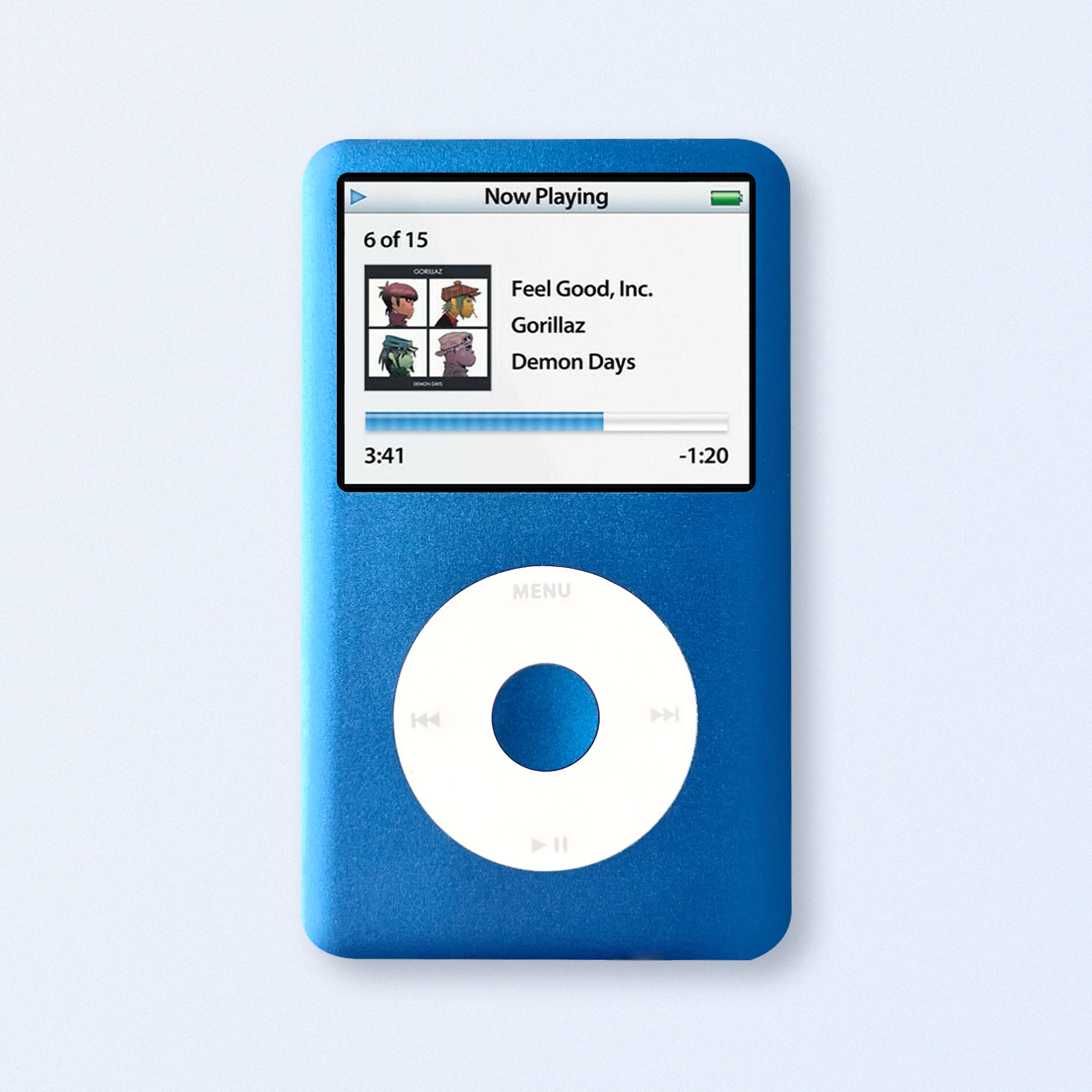 ブルー iPod Classic 第7世代、アップグレードSDXC、カスタムメディア
