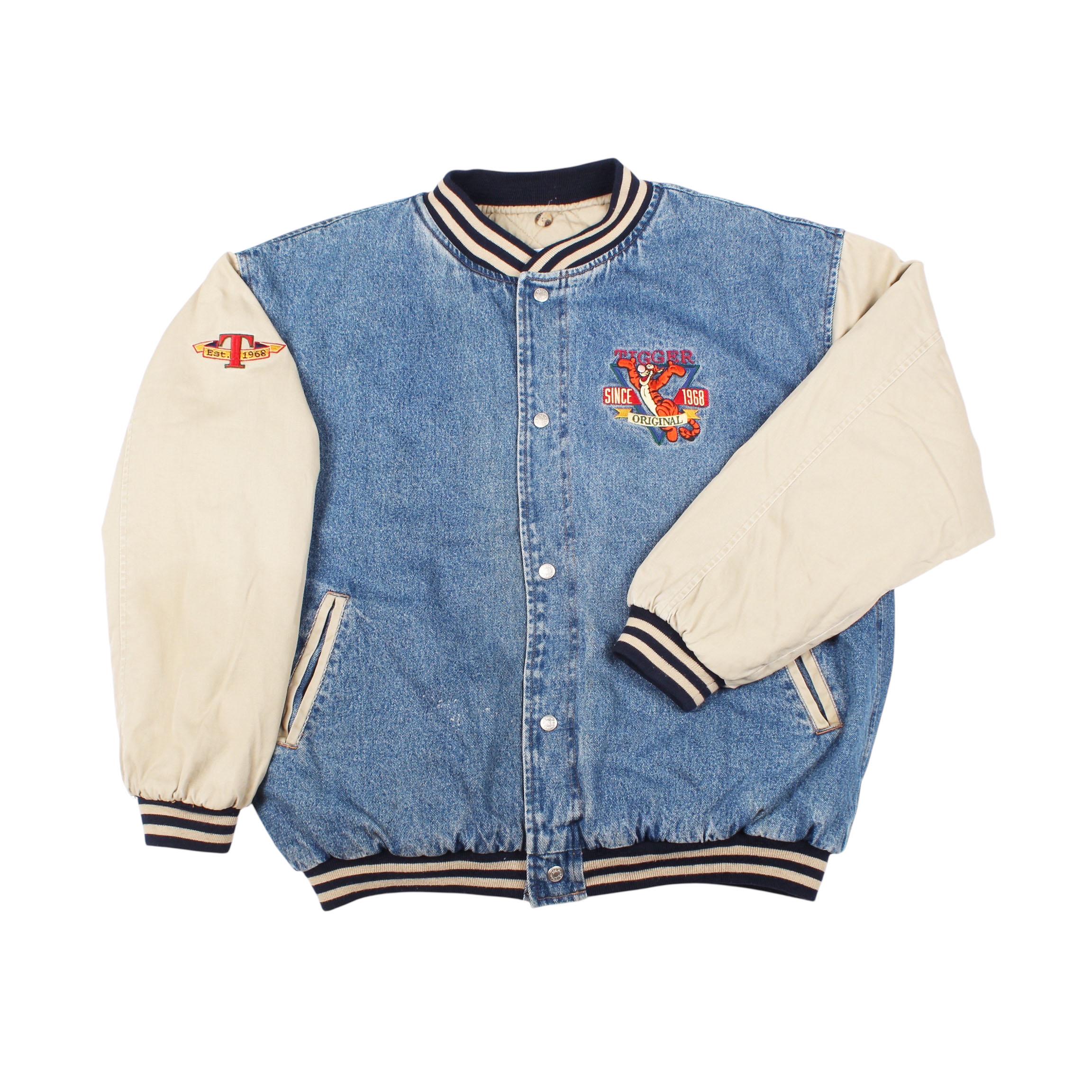 Winnie the pooh denim varsity jacket - Etsy 日本