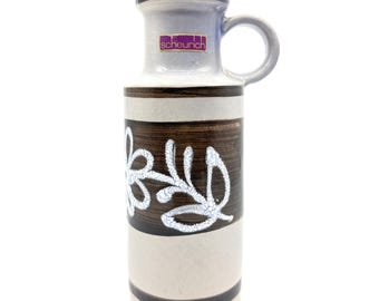 Jopeko Fat Lavaセラミック水差し、ヴィンテージ西ドイツ製花瓶、溶岩