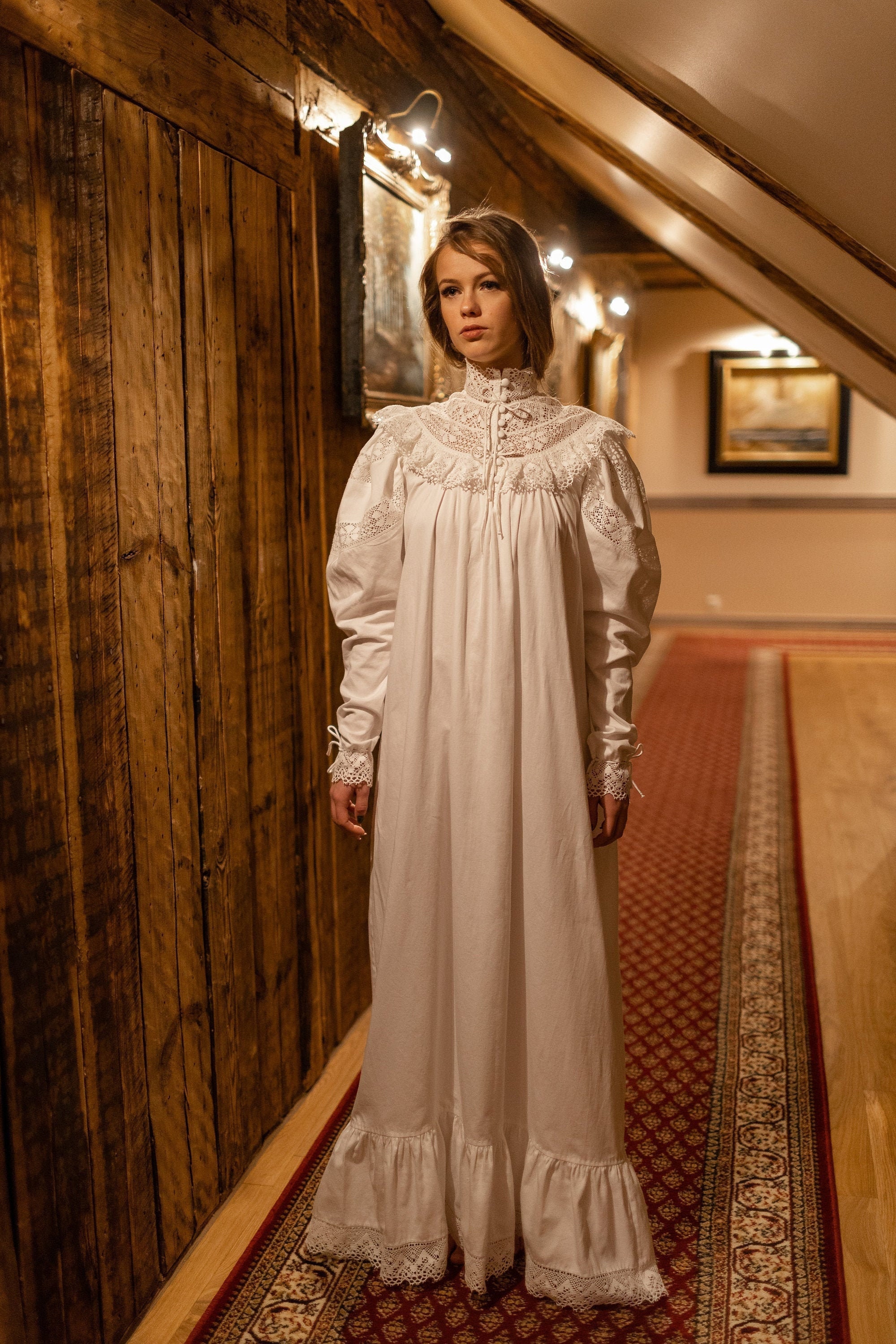 ビクトリア朝のナイトガウン、エドワード朝の衣服、アンティークの