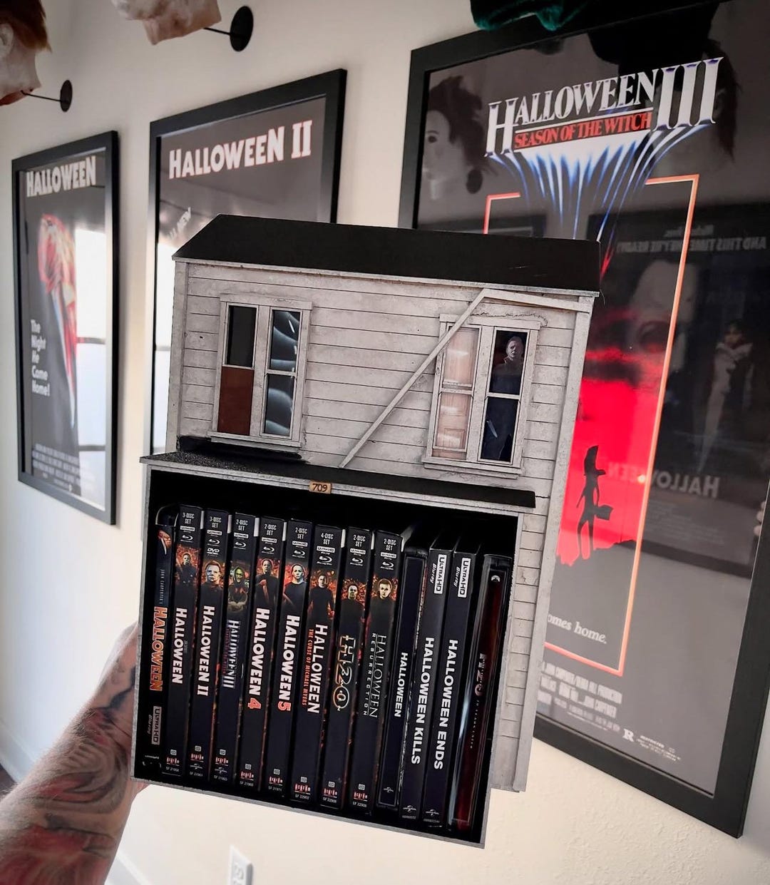 Halloween Michael Myers Inspired Media Storage Diorama House for