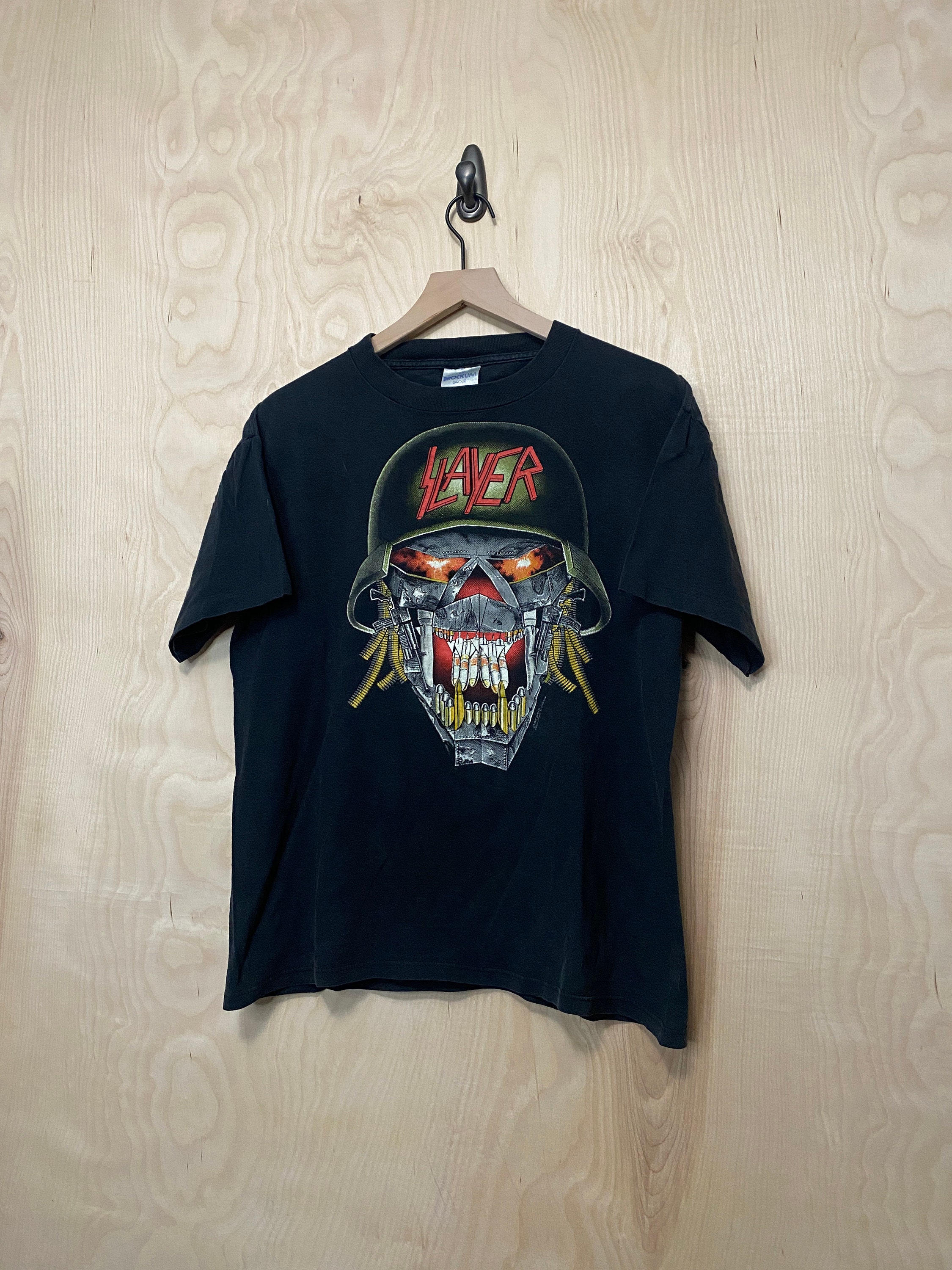 Vintage Slayer Clash of the Titans 1991 Tour Black Cotton T Shirt