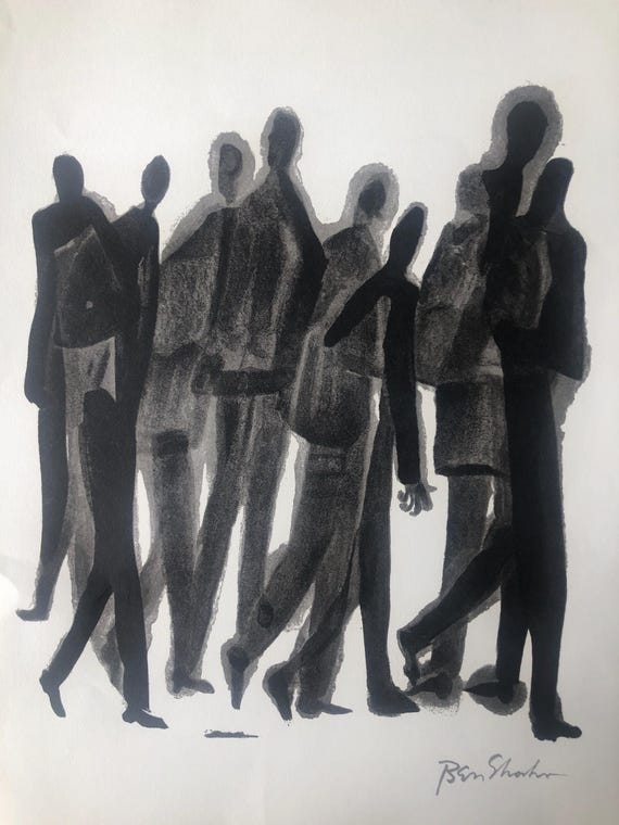 1974年 ベン・シャーン リトグラフ版画『For the Sake of a Single