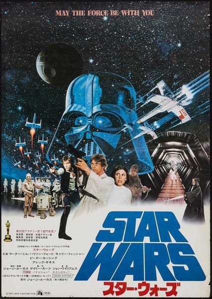 Vintage Japanese Star Wars Movie Poster 2 A3 Print - Etsy 日本