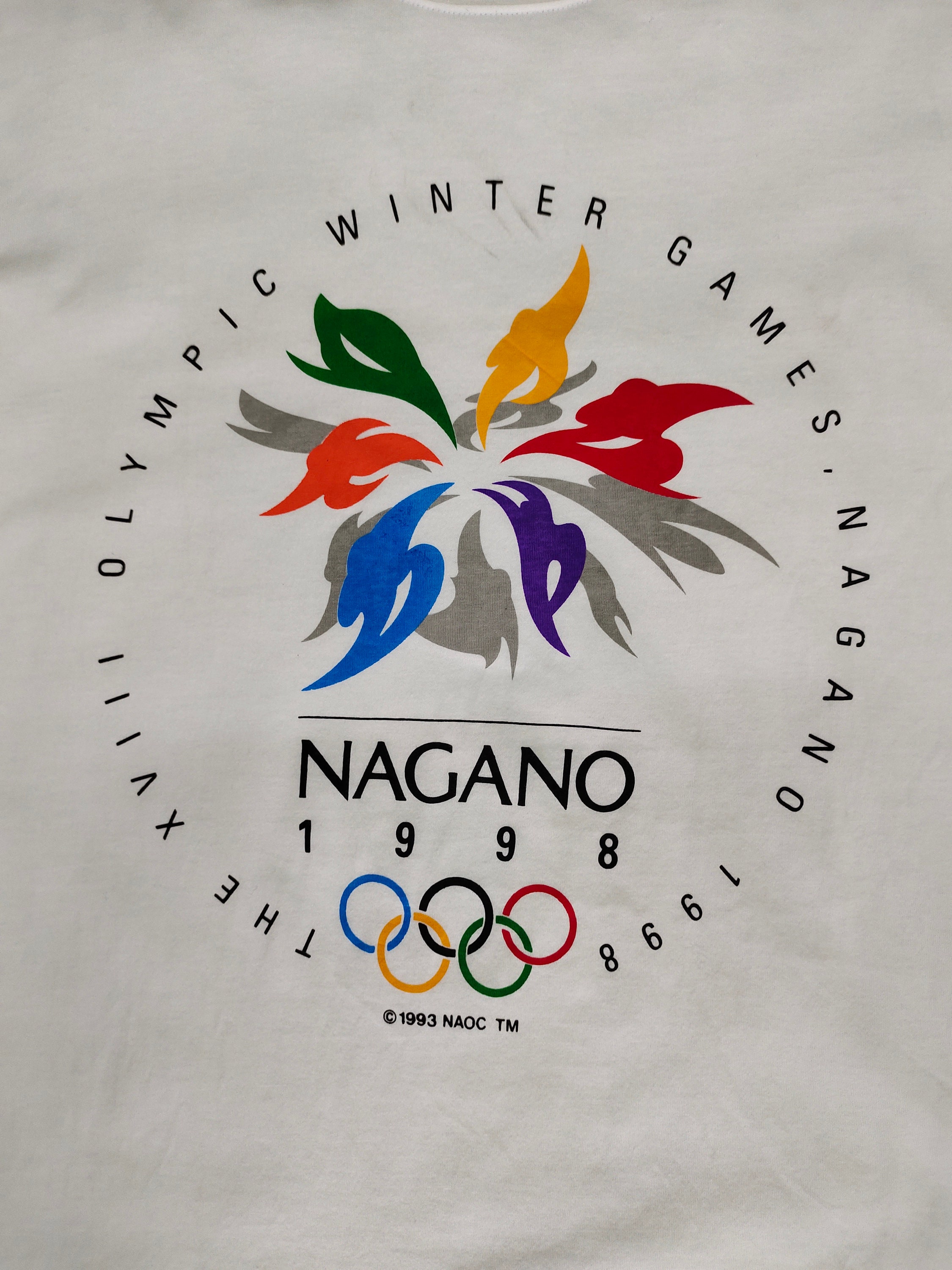 Vintage 1998 Nagano Olympic Winter Games T-shirt Size M - Etsy