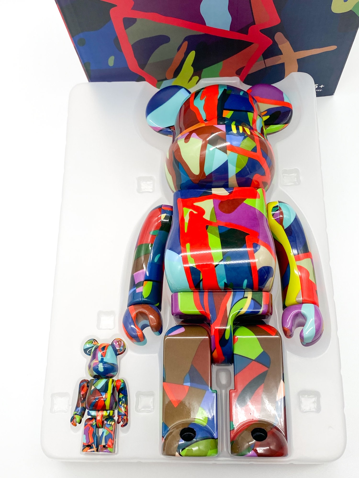 Bearbrick KAWS TENSION 100+400% Medicom Toy - Etsy