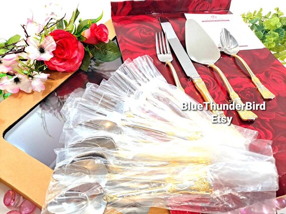 Royal Albert Old Country Roses Dessert Set Spoons Dessert Forks