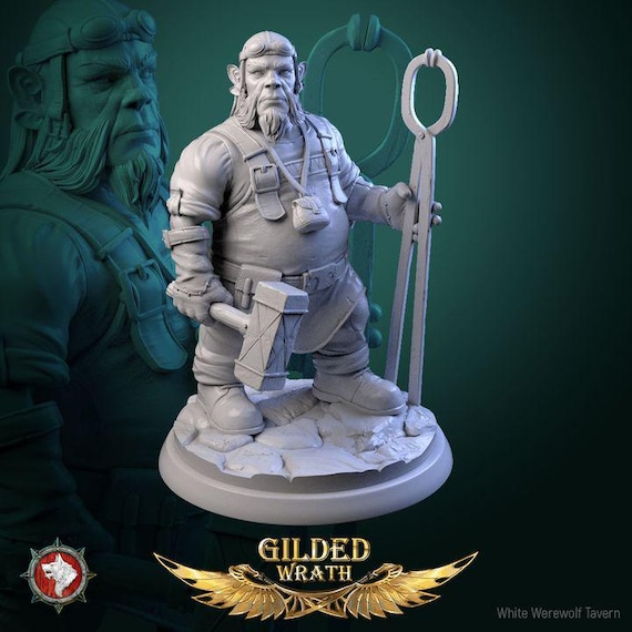 ドワーフの鍛冶職人、輝く鍛冶の息子たち - 未塗装ミニチュア - Etsy 日本