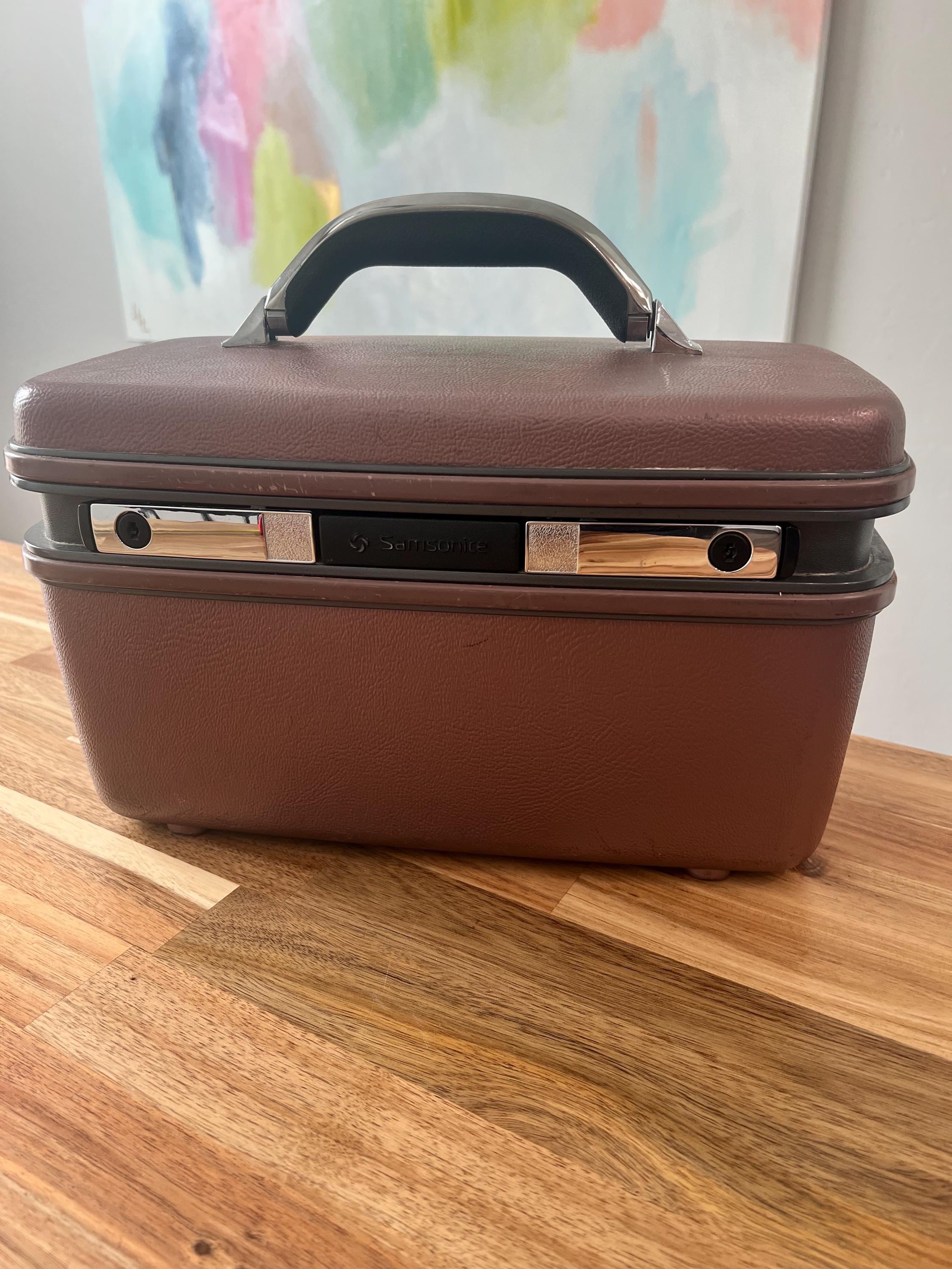 Vintage brown samsonite suitcase - Etsy 日本