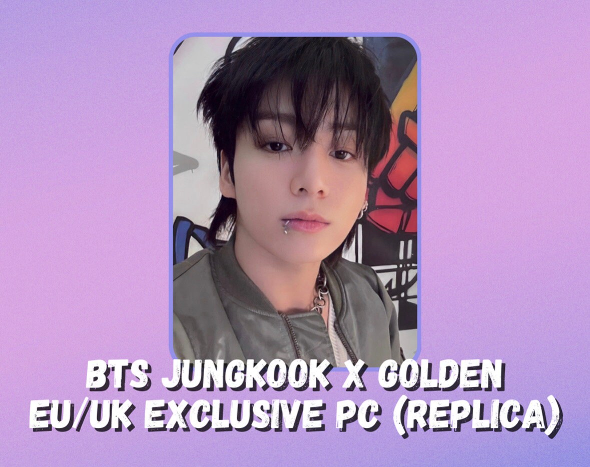 BTS Jungkook X Golden Selca (EU/UK Exclusive) Photocard (replica