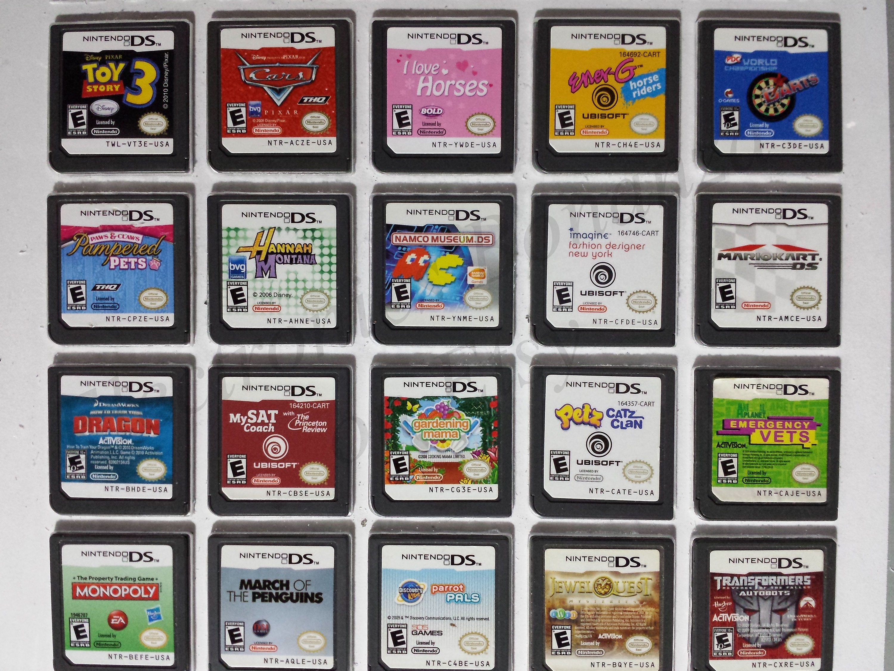 Authentic Nintendo DS Games for DS / Dslite / Dsi / 3DS XL and 2DS