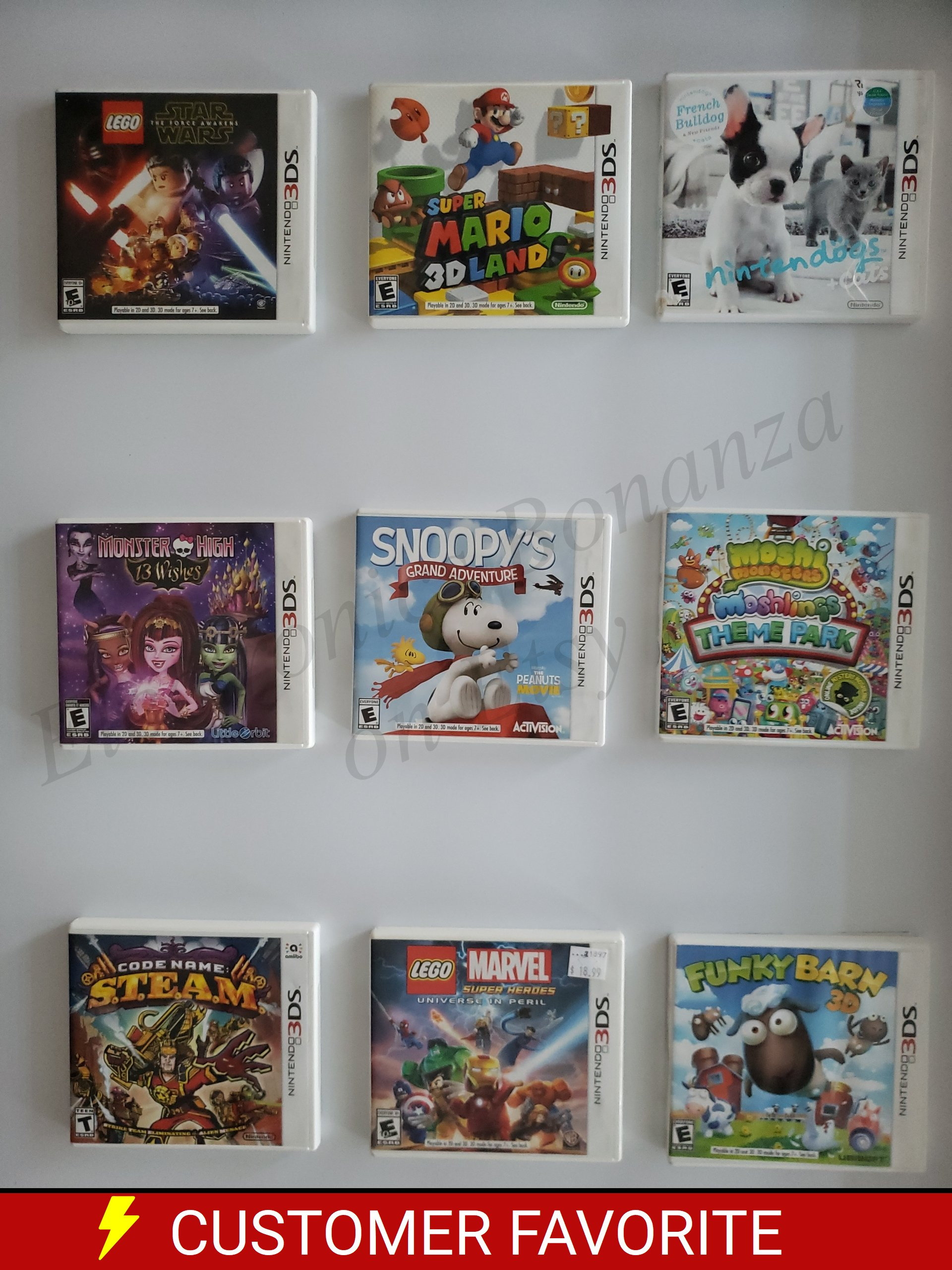 Authentic Nintendo 3DS Games - Etsy