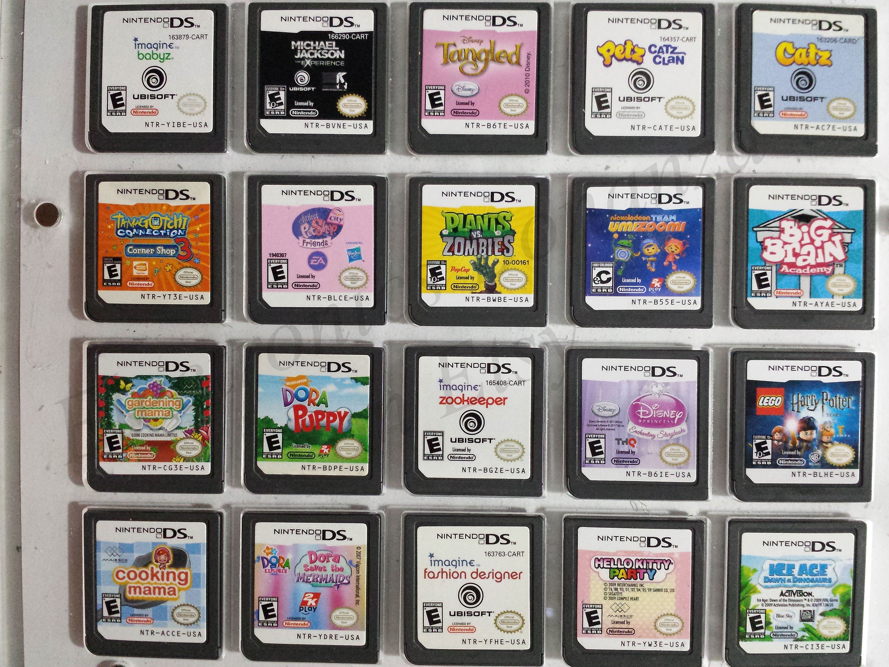 Authentic Nintendo DS Games for DS / Dslite / Dsi / 3DS XL and 2DS