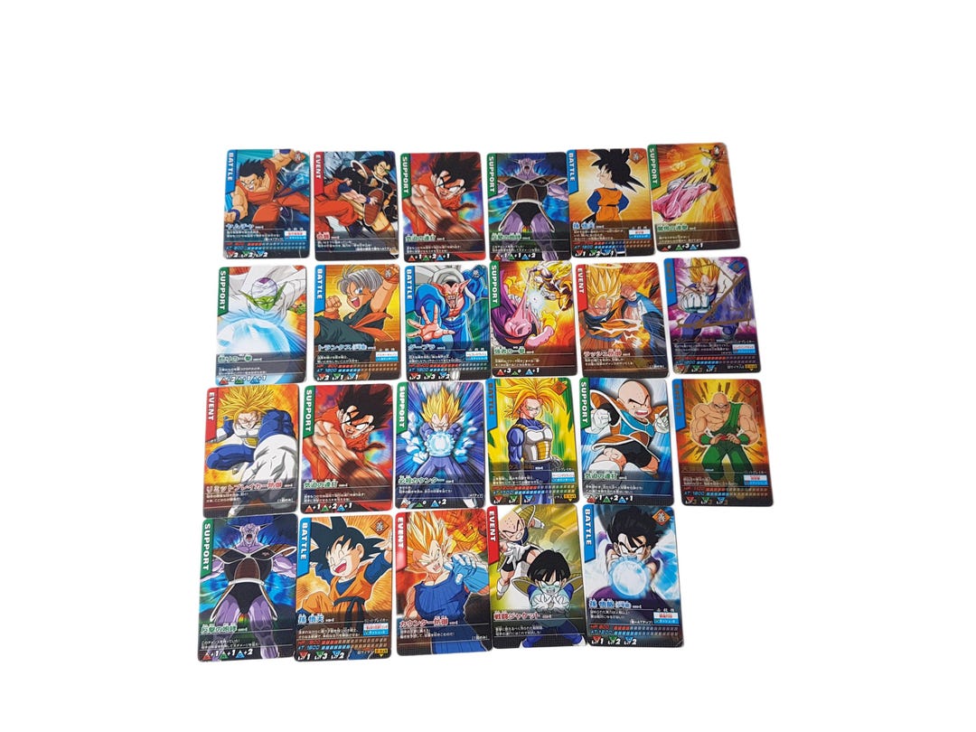 ヴィンテージ日本製バンダイドラゴンボール Z データカードダスカード