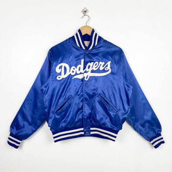 80s Distressed MLB Los Angeles 'dodgers' Satin Jacket Patch Logo