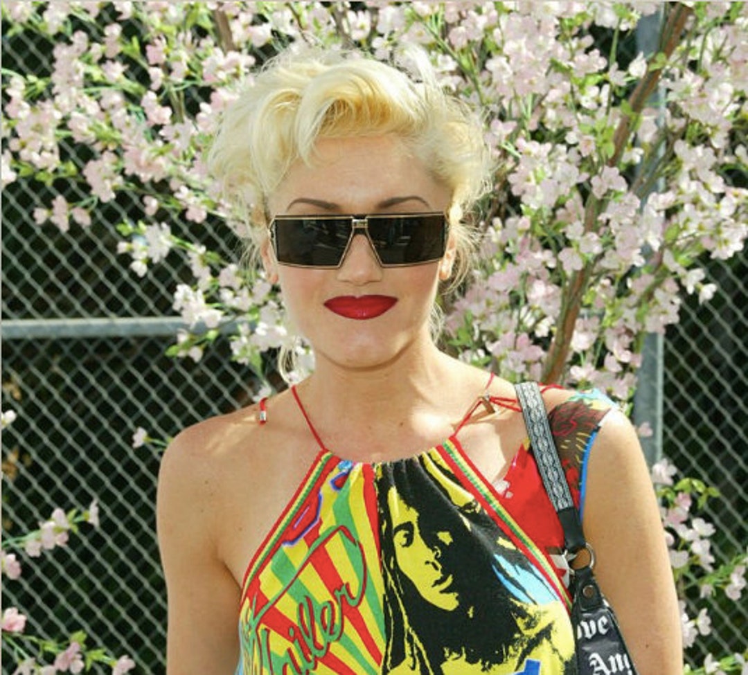 Christian Dior Y2K Vintage Rectangular Shield Sunglasses Made in