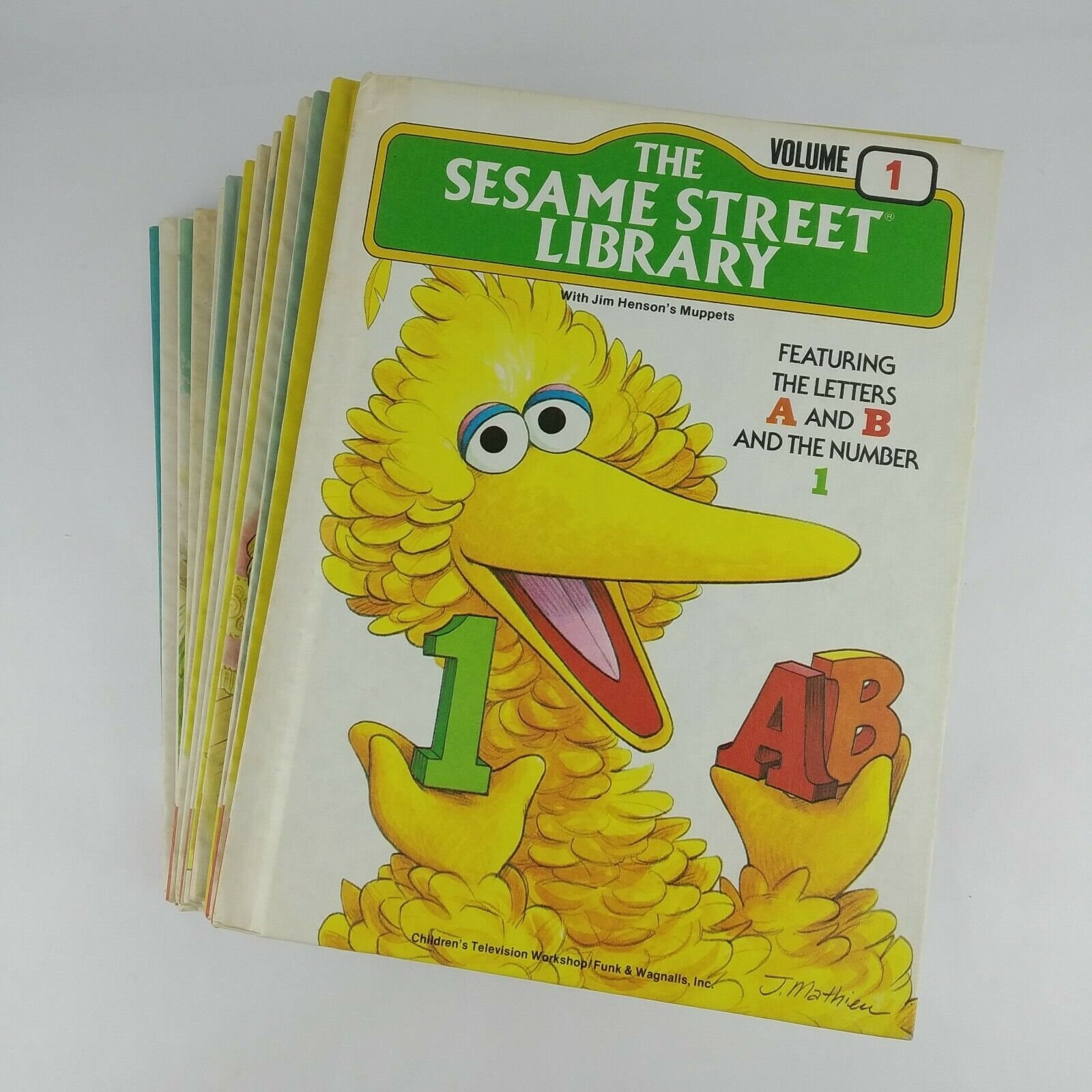 15 Book Vintage Set - SESAME STREET LIBRARY - Complete 15 Book Set