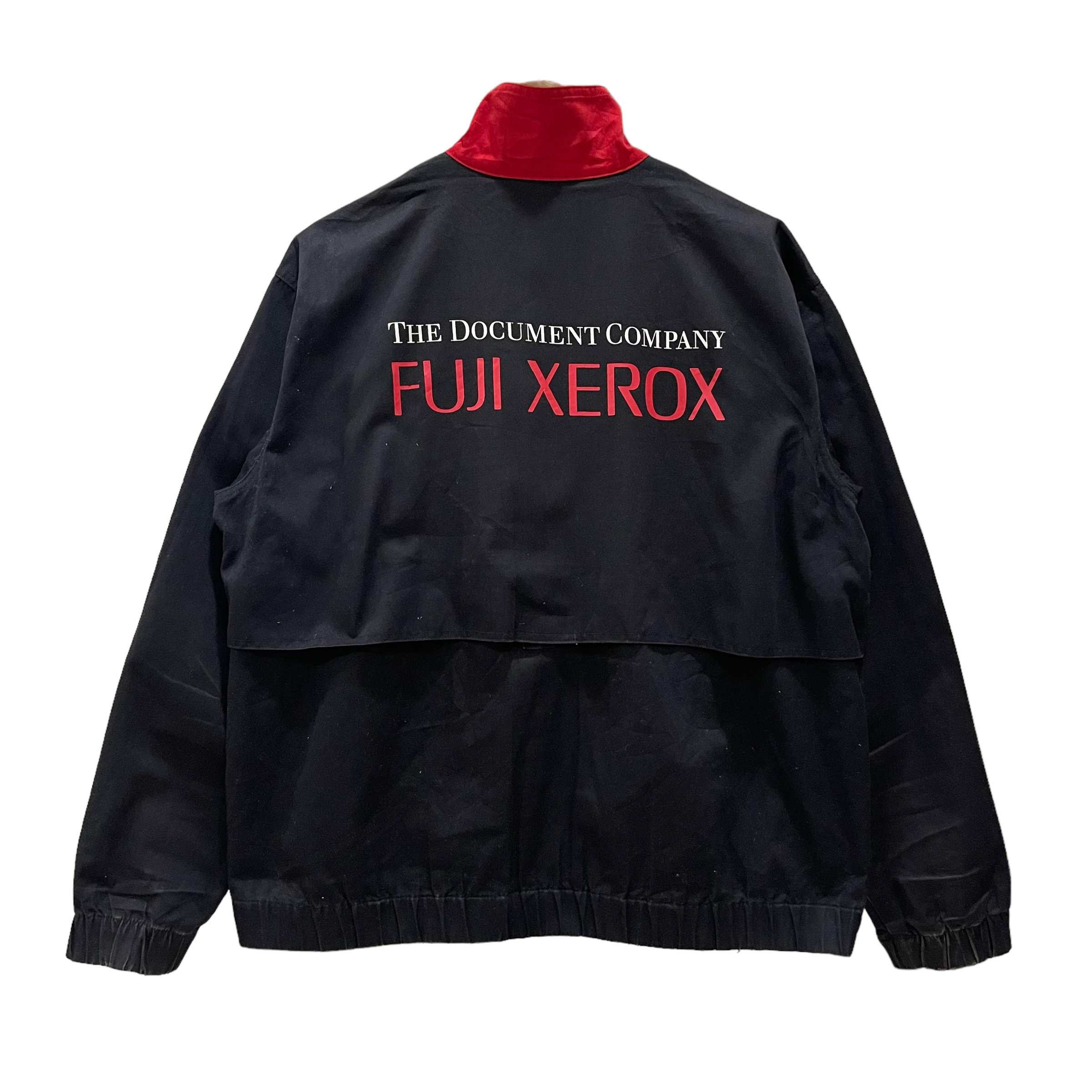 Rare Vintage 90s FUJI XEROX the Document Company Spell Out Zipper