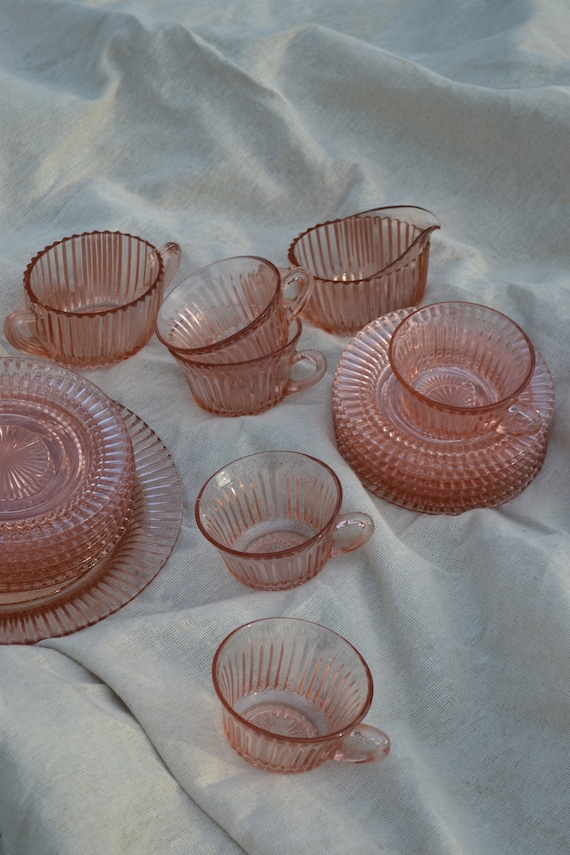 Anchor Hocking Queen Anne Pink Depression Glass 1930s - Etsy