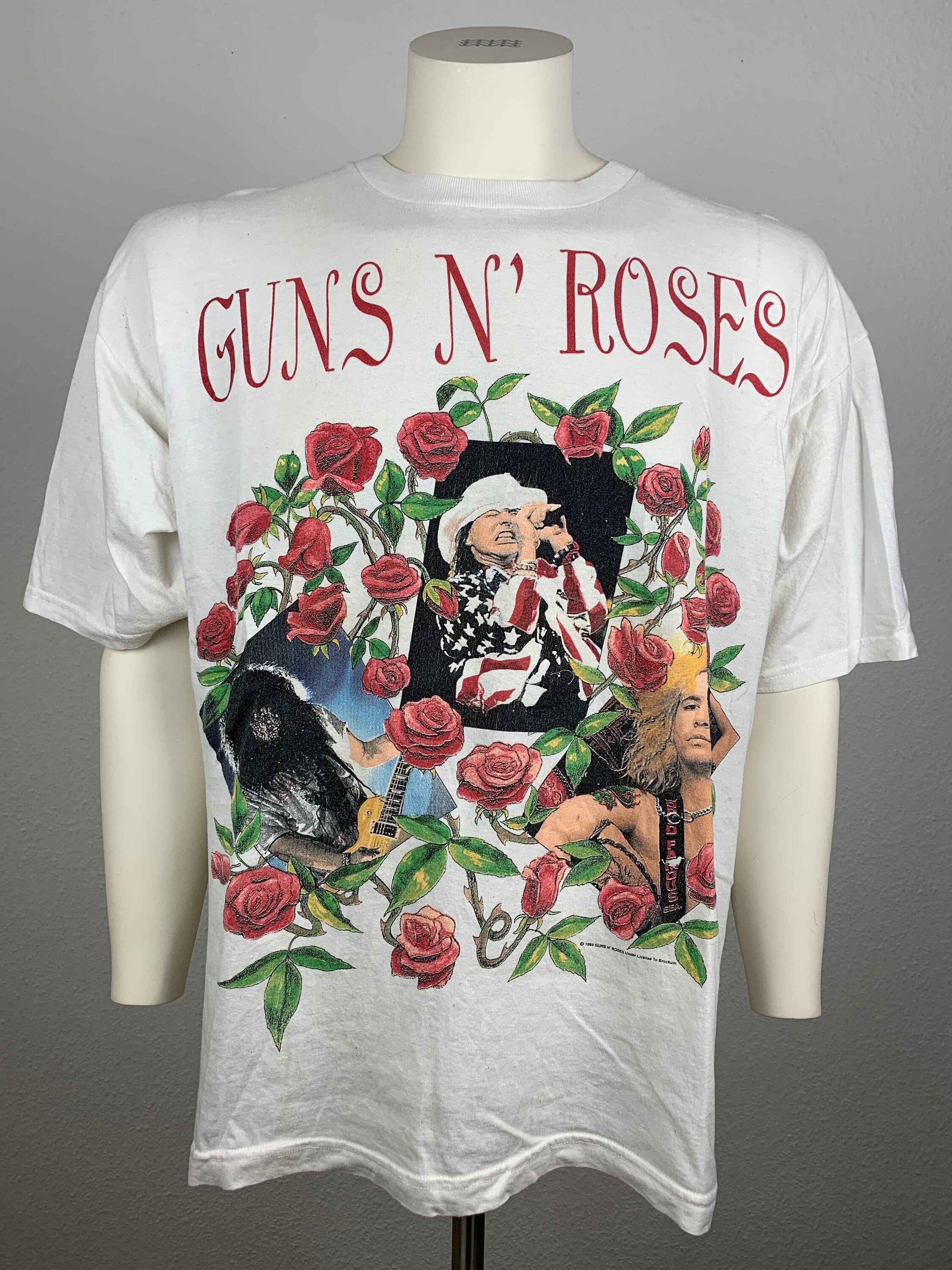 GUNS N ROSES 1993 T-shirt Vintage / World Tour 93 / Concert Tee - Etsy