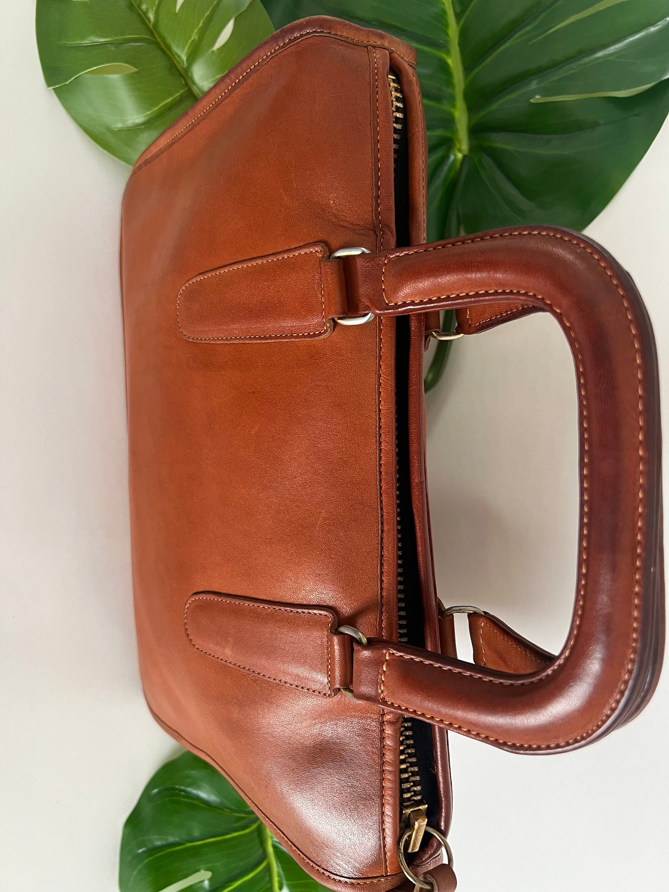 Vintage Coach | Original NYC Factory | Large Slim Satchel (handle