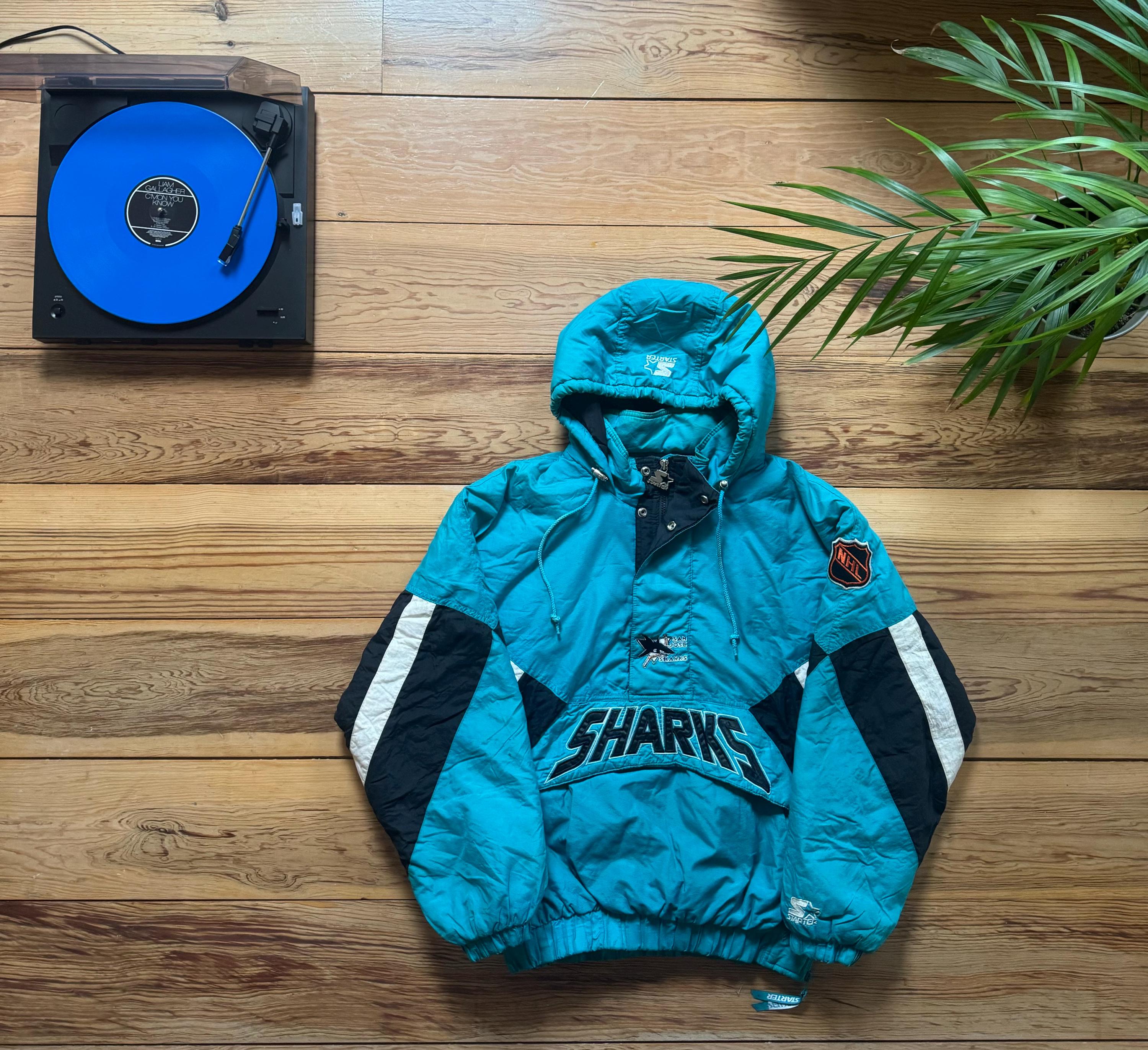 San Jose Sharks Starter Jacket - Size Medium - Etsy