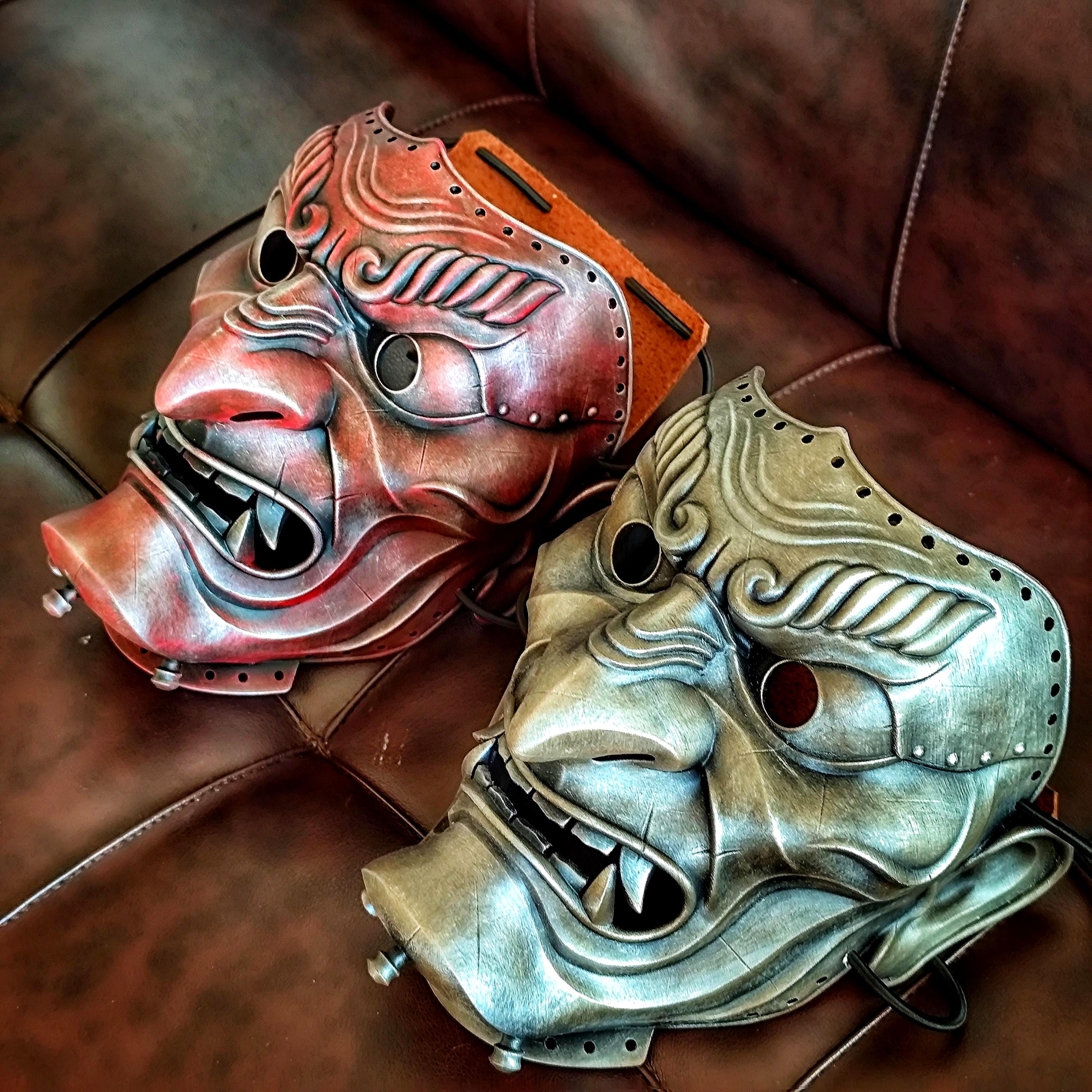 本物のサムライメンポフルフェイスマスク - コスプレ、ハロウィン