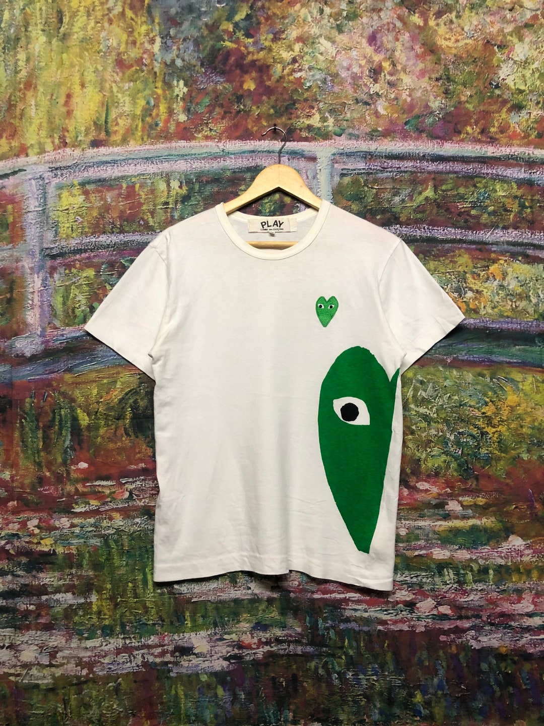 Comme Des Garçons Play Shirt Green Heart - Etsy