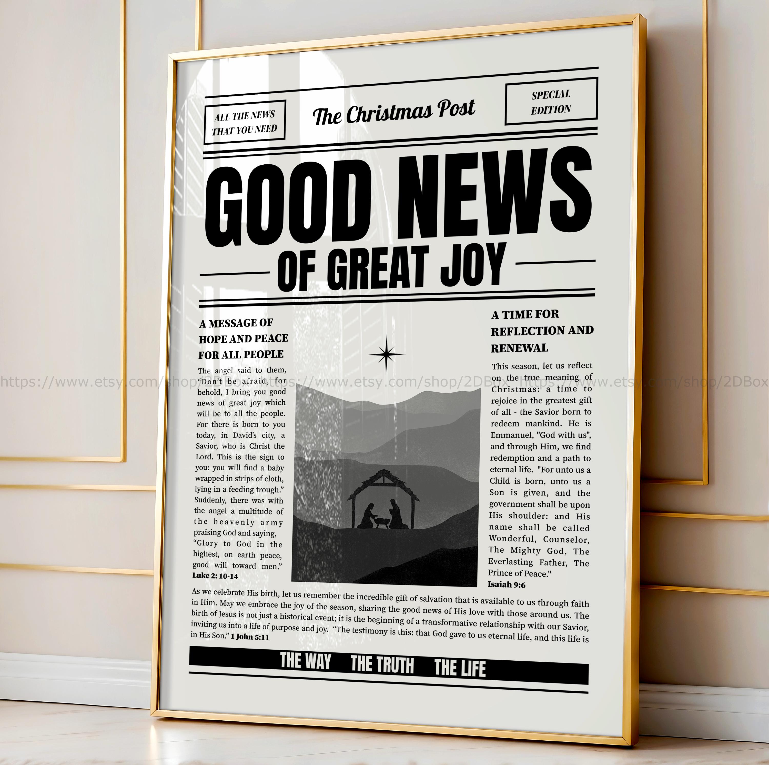 Good News Newspaper - Etsy