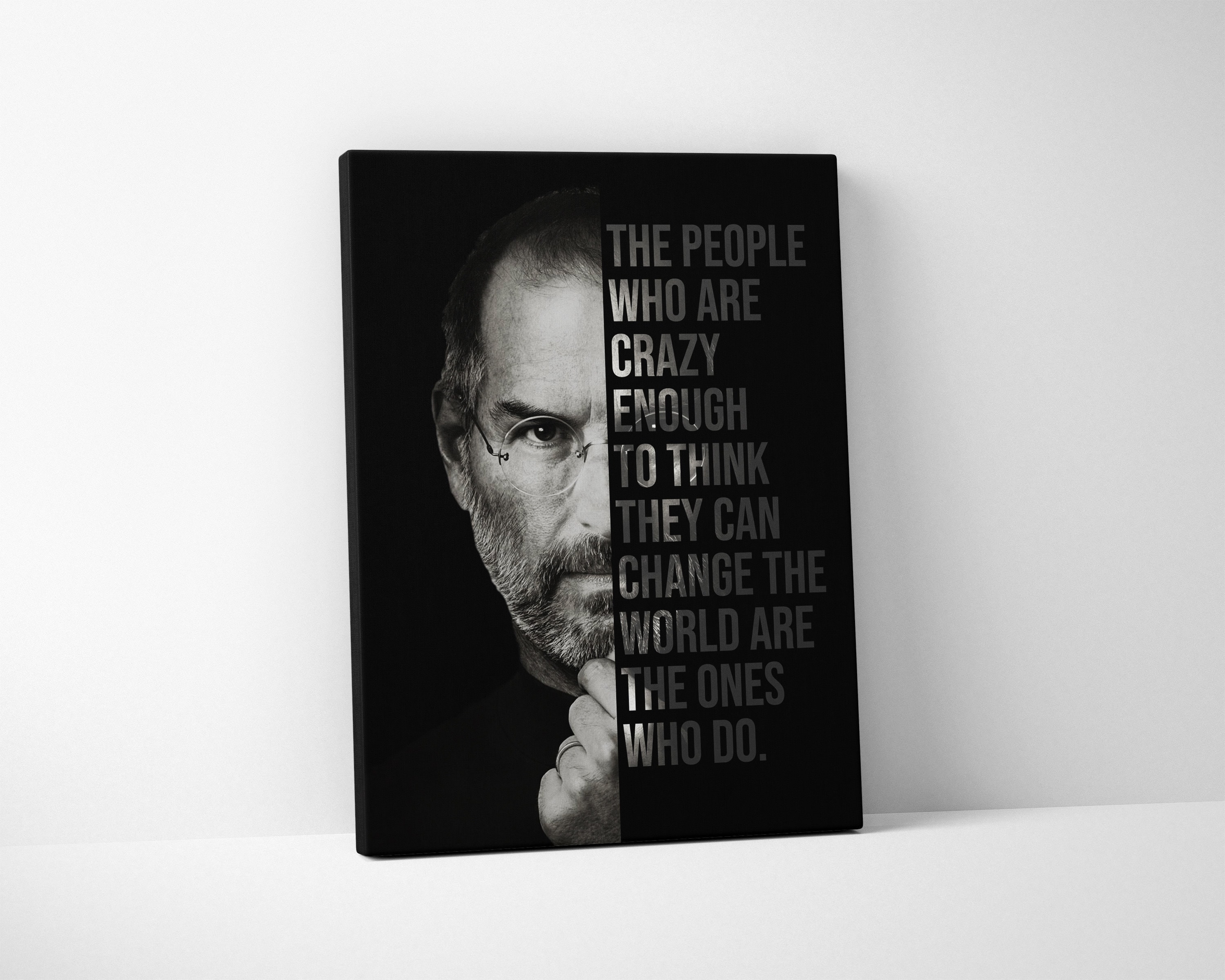 Steve Jobs Quote Canvas: Motivational Wall Art - Etsy
