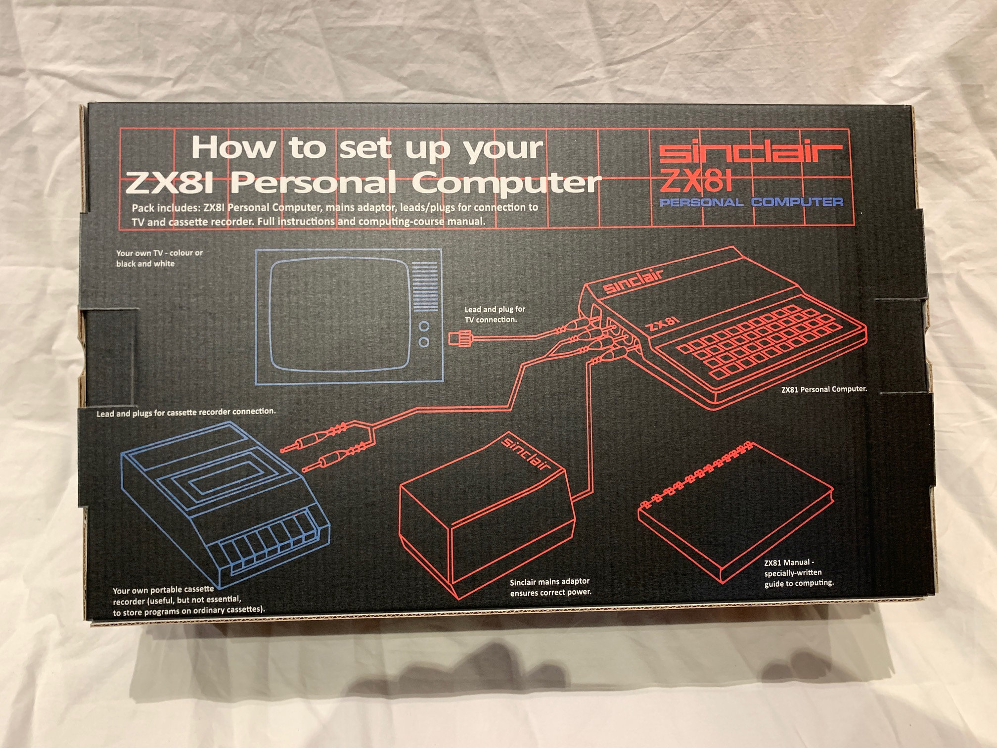 Sinclair ZX81 Reproduction Empty Box Only ( Caja / Boîte / Der