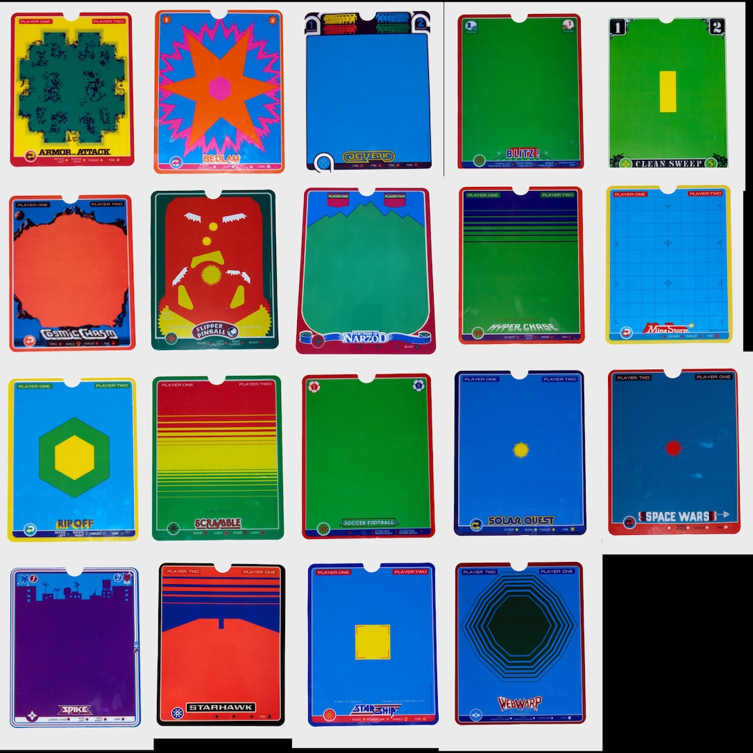 Vectrex Screen Overlays - High Quality Reproduction - Etsy Denmark