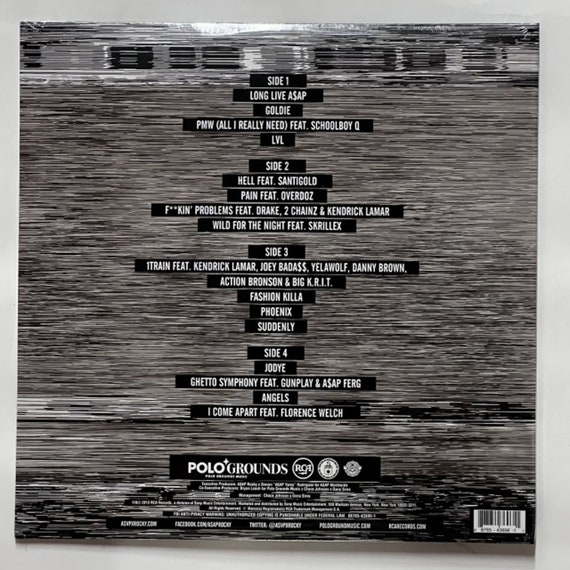 ASAP Rocky Long. Live. ASAP 2LP Vinyl Limited Black 12