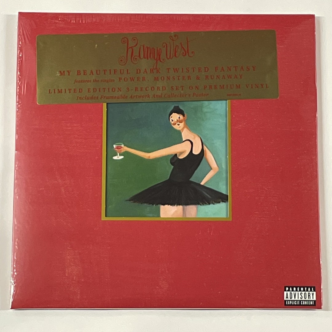 Kanye West My Beautiful Dark Twisted Fantasy 3LP Vinyl Limited