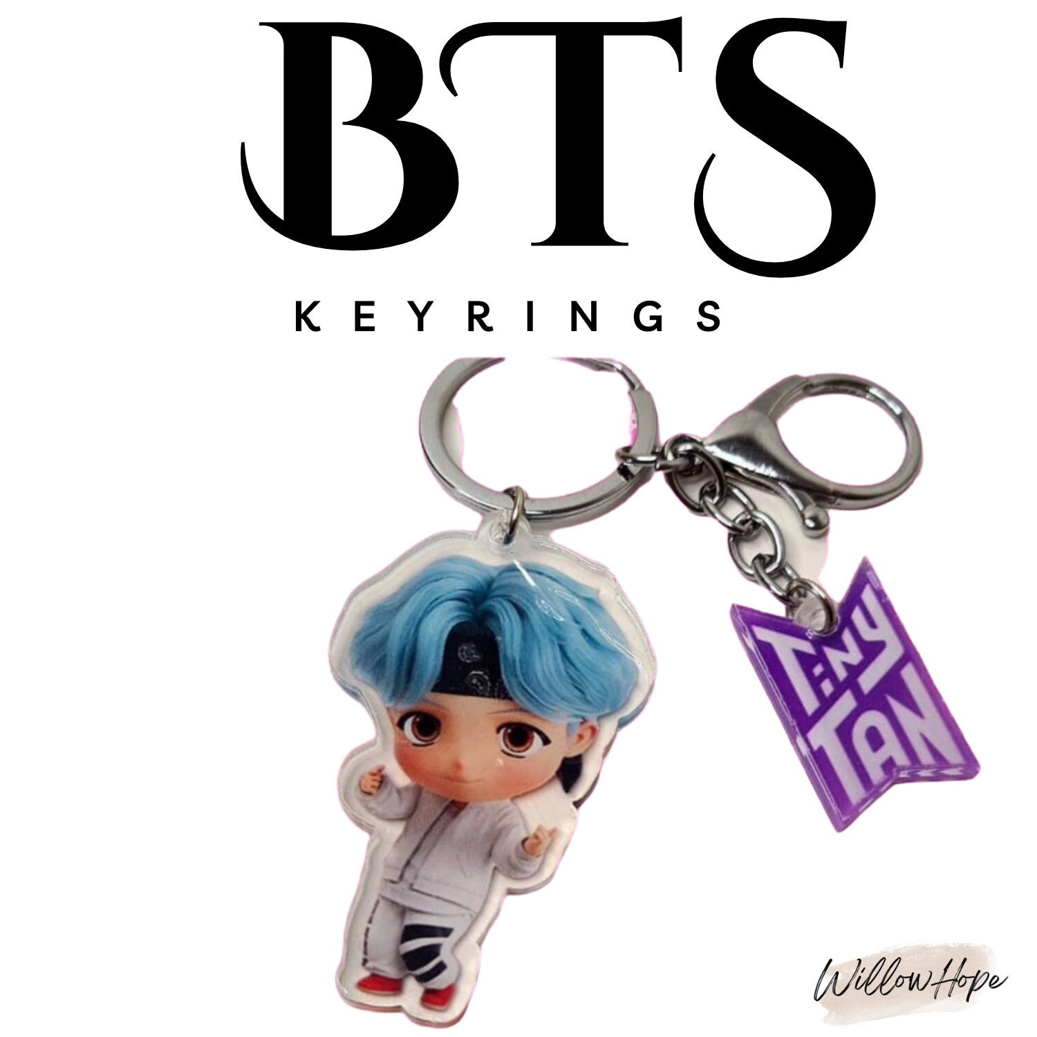Cute BTS Tinytan Micdrop Acrylic Keychain, BTS Tinytan, - Etsy
