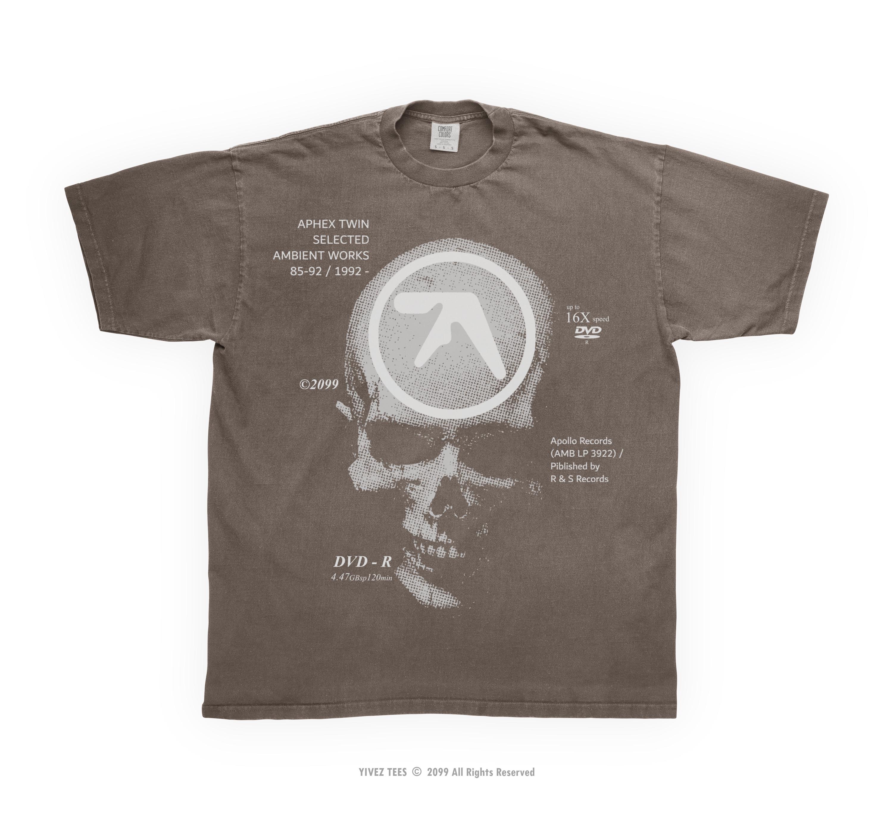 Vintage Aphex Twin T-shirt: Selected Ambient Works 85-92, Y2K
