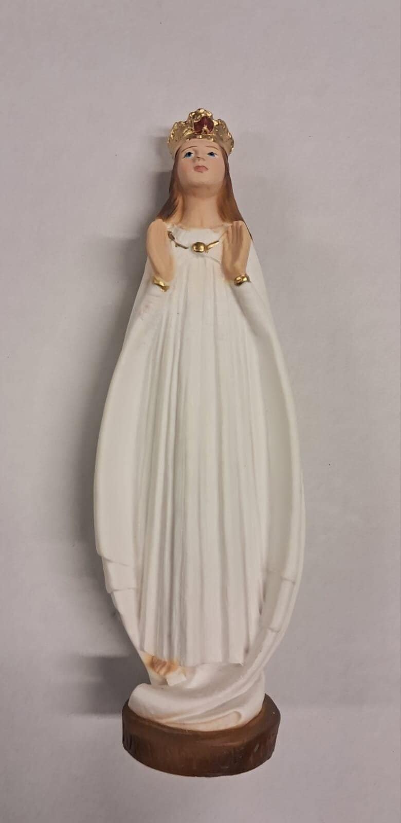 ノックの聖母像 20 cm (7.87 インチ) 大理石樹脂製 手作業で装飾された