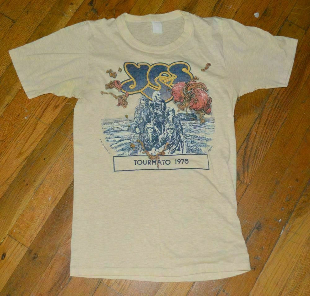 New 1978 YES Vintage Rock Band Concert Tour T-shirt Size USA - Etsy