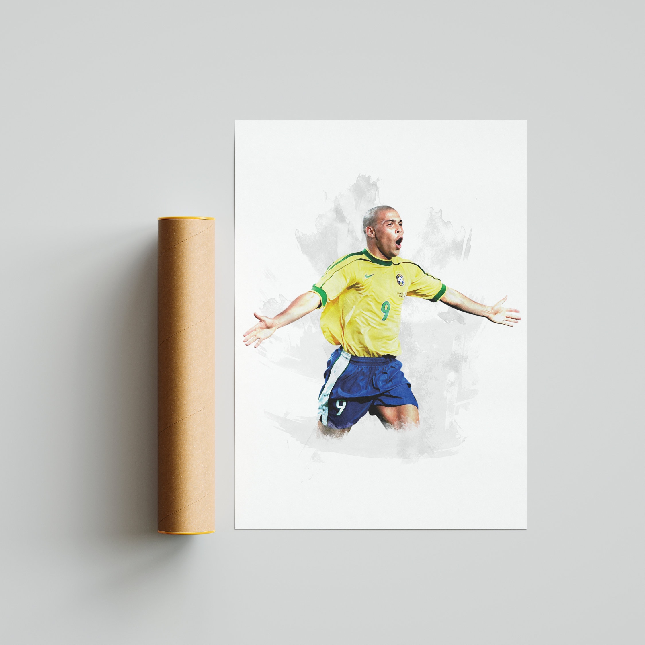 Ronaldo - R9 - Brazil - Legend - Poster - Print - Etsy 日本