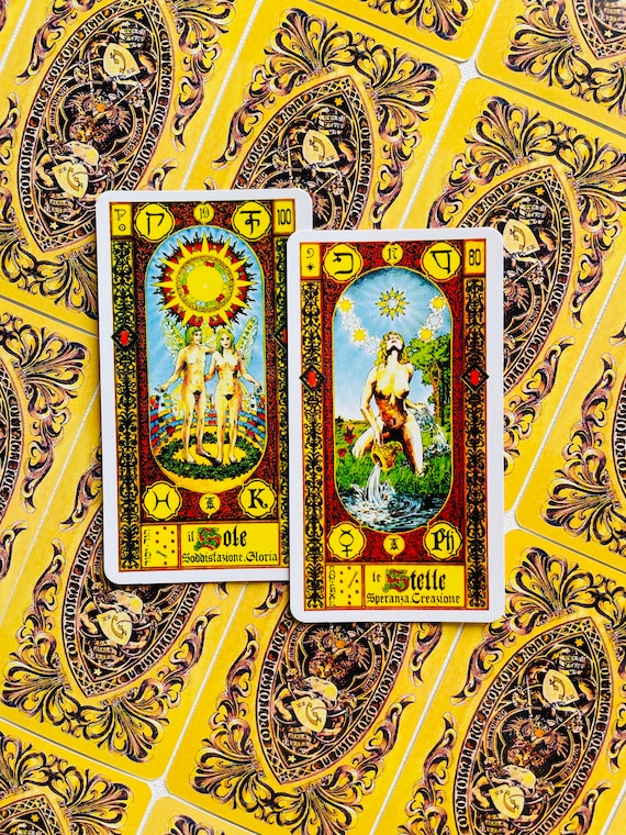 Rare Stairs of Gold Tarot by Tavaglione 78 Cards Deck - Ancient