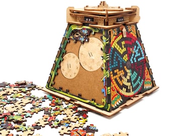 NKD Mecanigma Puzzle Box Kit - Build Your Own Steampunk Puzzle Box