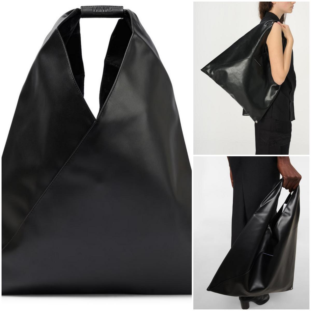 MM6 Maison Margiela Unisex Japanese Origami Black Medium Faux