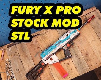 STL - X-shot Pro Fury X Stock Adapter Buffer Nstrike Mod - Etsy