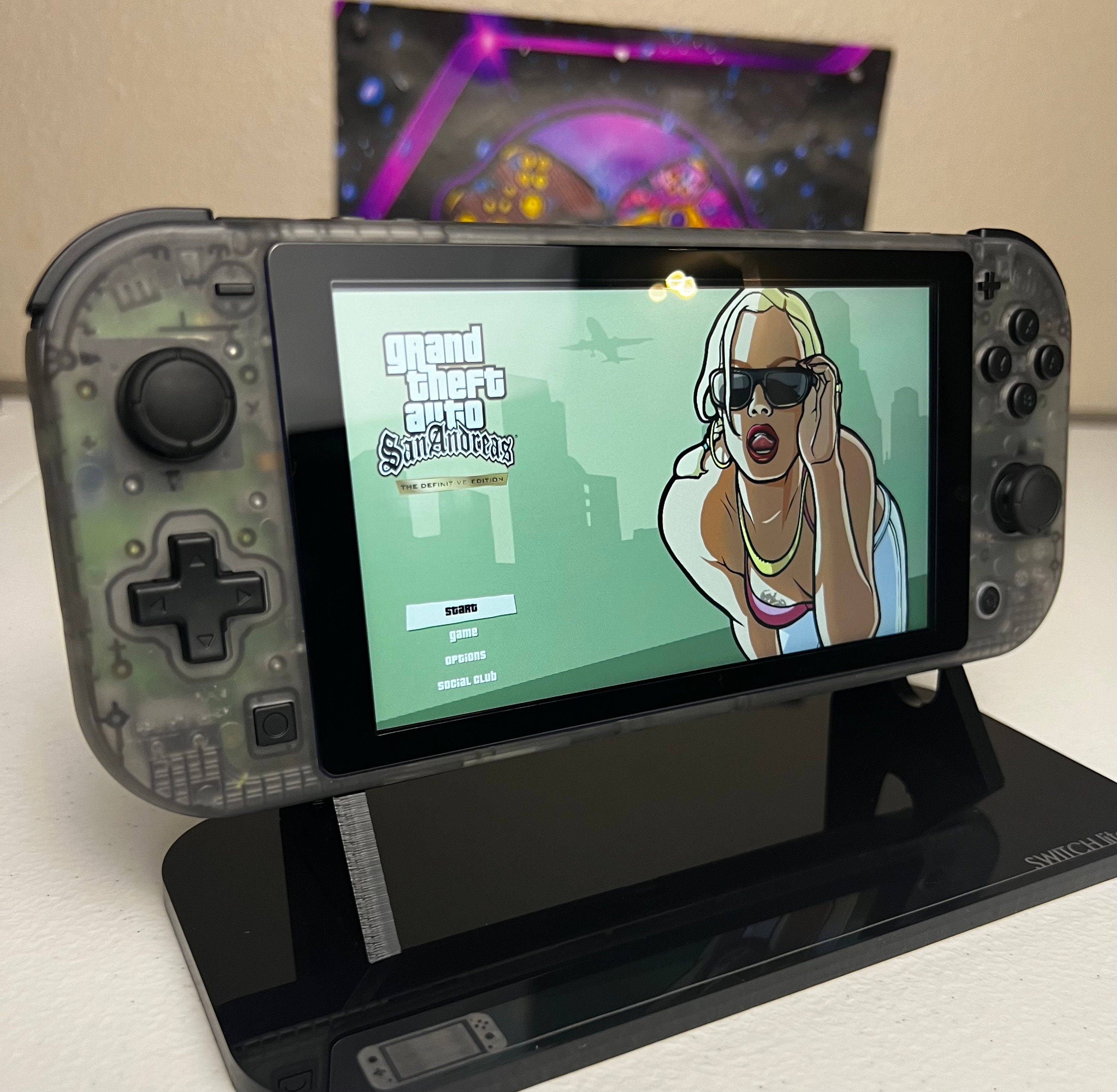 Clear Black Shell - Black Accents - Custom Switch Lite - Etsy