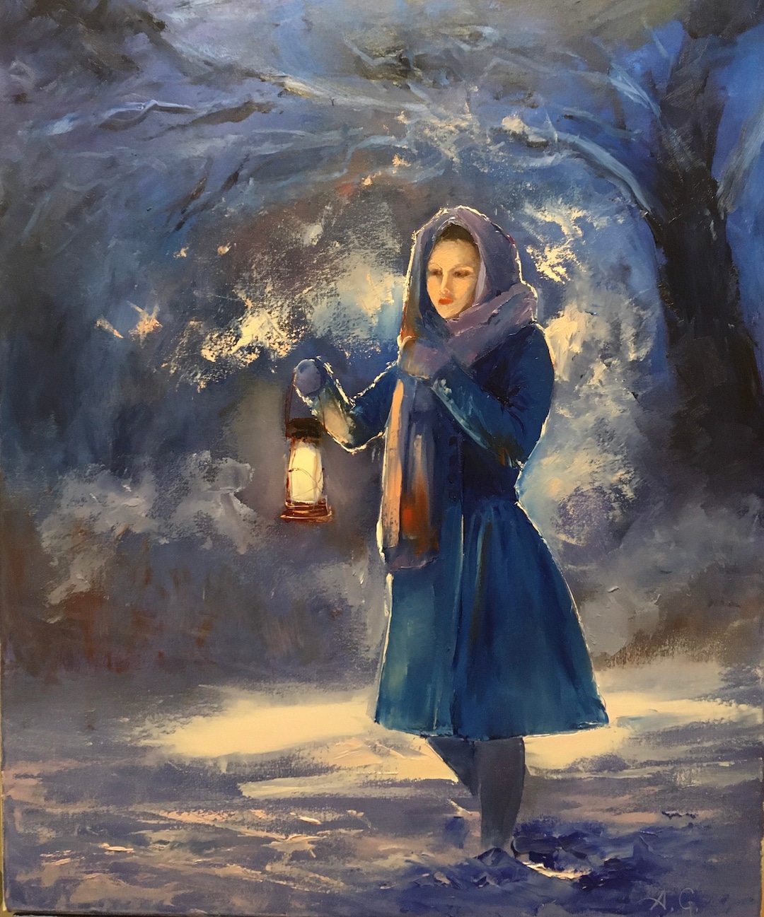 白昼夢 P8 油彩画 人物画 oil painting art 白昼夢 P8 油彩画 人物画 oil